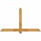 Ekena Millwork Eugene Rough Sawn Timber Gable Bracket, Western Red Cedar, 60"W x 35"H x 2"D x 4"F, 14/12 Pitch GBW060X35X0204EUG00RWR - alternate 1
